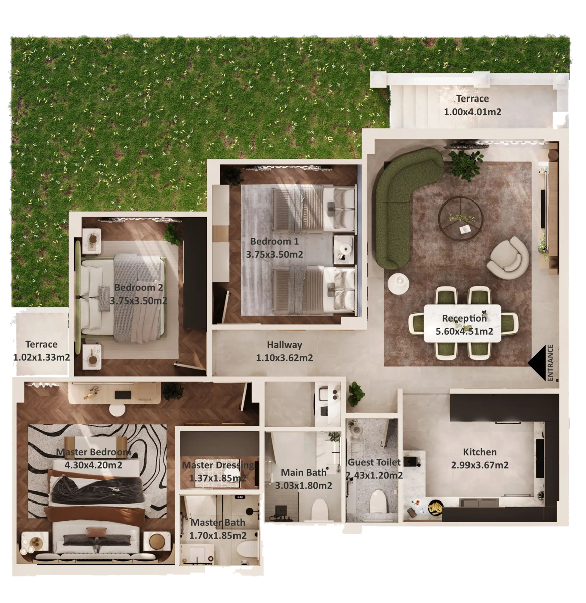 3D floor plan